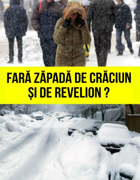 Informații de ultima ora de la ANM. SĂRBĂTORI CUM N-AU MAI FOST! Iarna aceasta va fi cum nu se poate mai blândă.