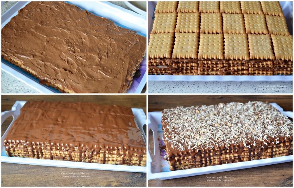 Super Tort de biscuiți – Este delicios, se face rapid și nu necesită coacere