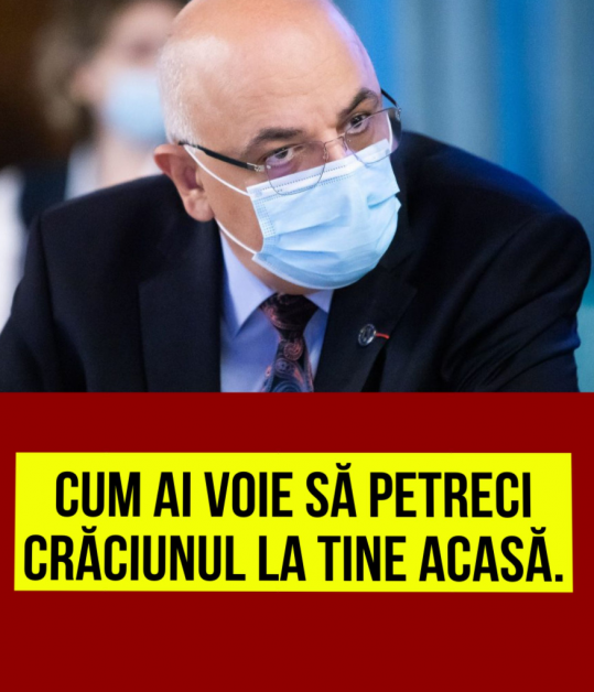 Cum ai voie să petreci Crăciunul la tine acasă. Raed Arafat a făcut anunțul momentului
