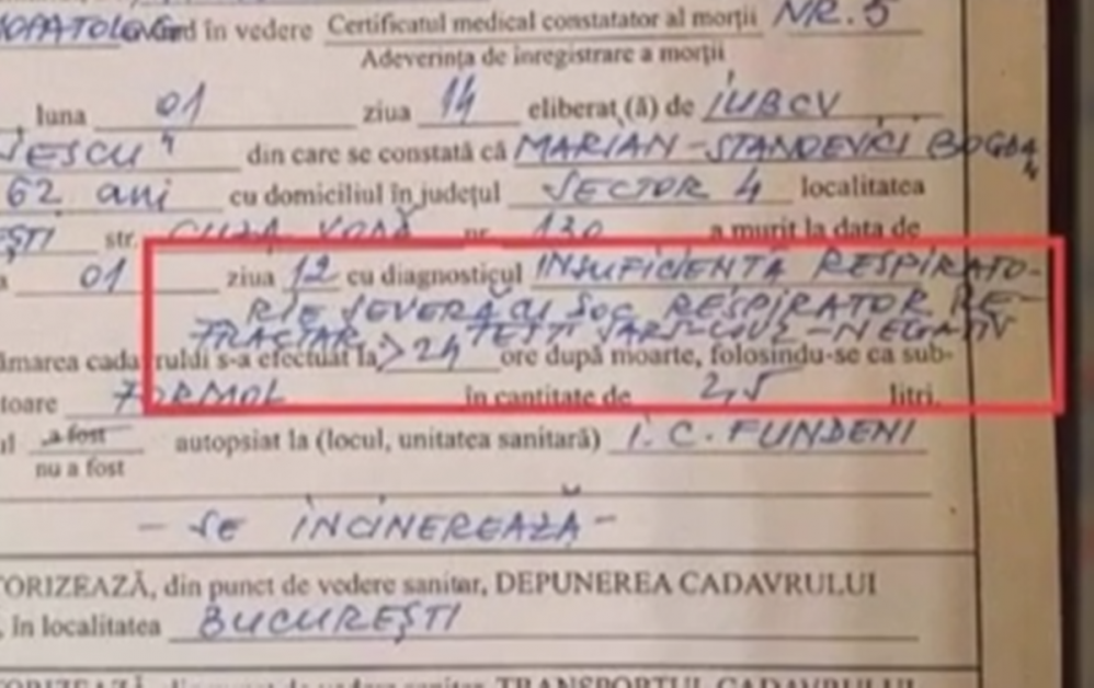 Motivul real al morții lui Bogdan Stanoevici. Documentul a fost făcut public