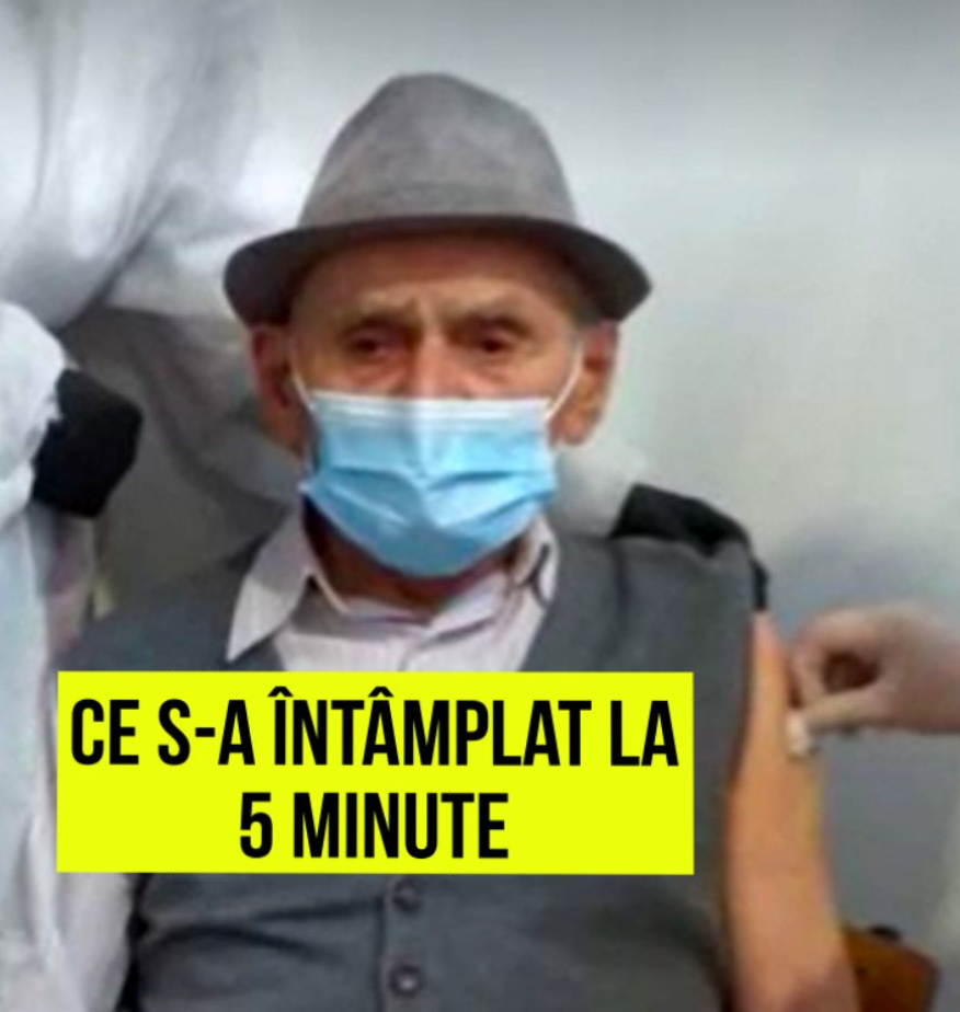UN BĂTRÂN DE 105 ANI S-A VACCINAT ÎMPOTRIVA COVID-19. CE S-A ÎNTÂMPLAT LA 5 MINUTE DUPĂ PROCEDURĂ
