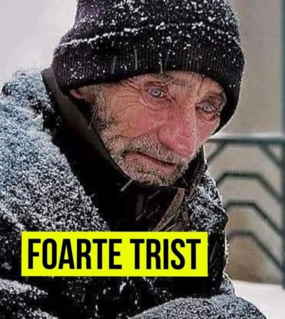 Foarte trist! Intr-o noapte foarte rece, un om bogat a intalnit un biet batanel, afara…