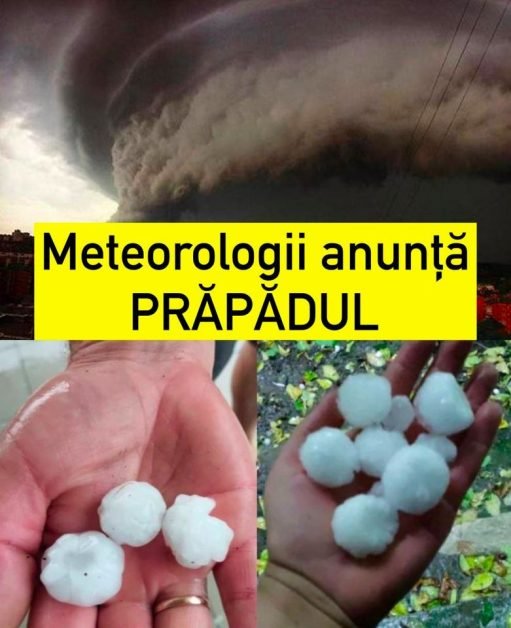 ALERTĂ! Meteorologii anunță PRĂPĂDUL. Vin ploi abundente, vijelii şi grindină