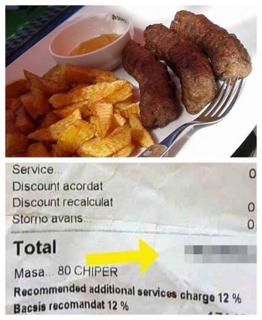 A comandat 3 mici cu cartofi prăjiți și o lingură de muștar. Când a venit nota de plată, a rămas fără cuvinte! Cât a putut să dea la o terasa din Mamaia