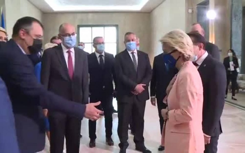 Ursula von der Leyen, şefa Comisiei Europene a refuzat să dea mâna cu fostul ministru Cristian Ghinea: „I’m sorry!”