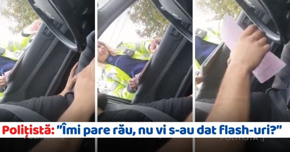 Cea mai tare polițistă: ”Îmi pare rău pentru bugetul dvs, nu vi s-au dat flash-uri?” (VIDEO)