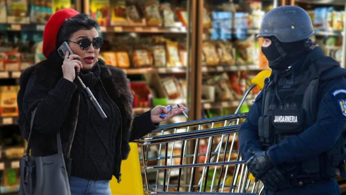 Adriana Bahmuţeanu, scandal monstru într-un supermarket din Bucureşti. Au intervenit jandarmii VIDEO