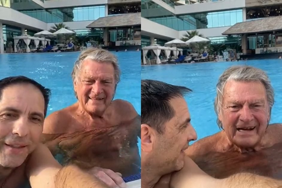 Imagini de senzație cu Dan Negru și Florin Piersic la piscină, în Dubai: Prezentatorul pregătește surprize de sărbători