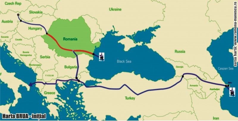 Conducta de gaze secretizată de Guvern va duce direct în Austria din marea Neagra