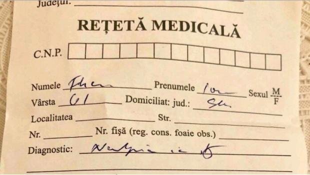 Rețeta unui medic din Satu Mare i-a lăsat cu gura căscată pe toți! Farmaciștii au înmarmurit. Ce a scris doctorul