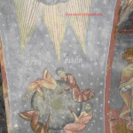 Inversarea polilor magnetici pictată pe o biserică din Scheii Brașovului, în 1700