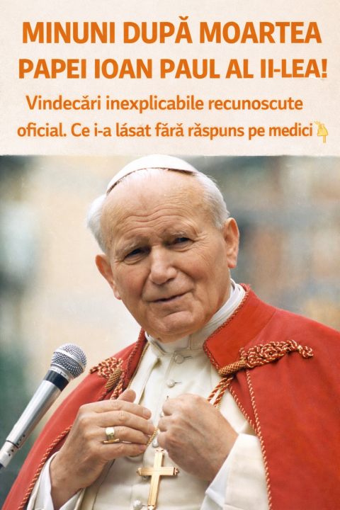 MINUNI DUPĂ MOARTEA PAPEI IOAN PAUL AL II-LEA