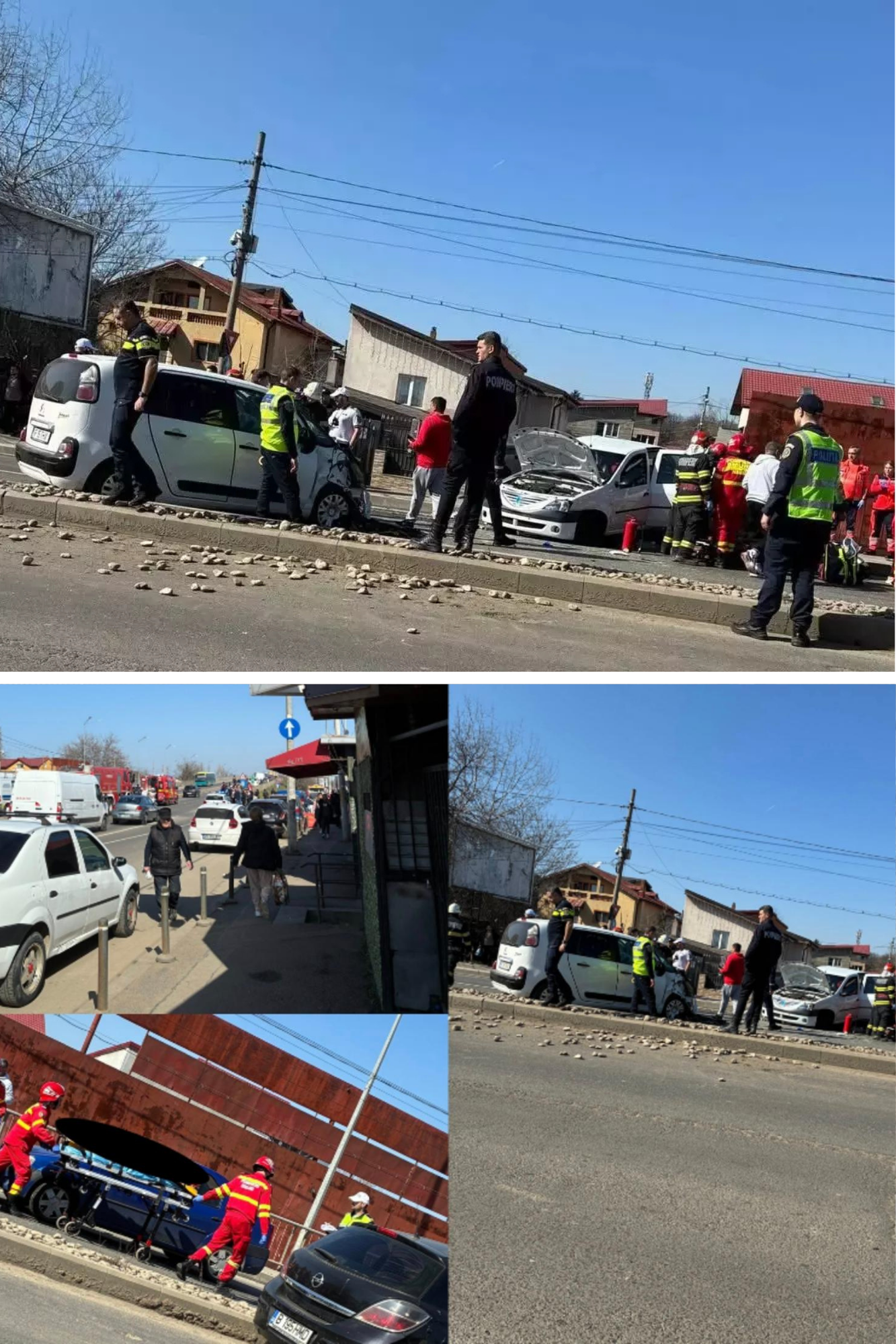 Grav accident la intrarea în București