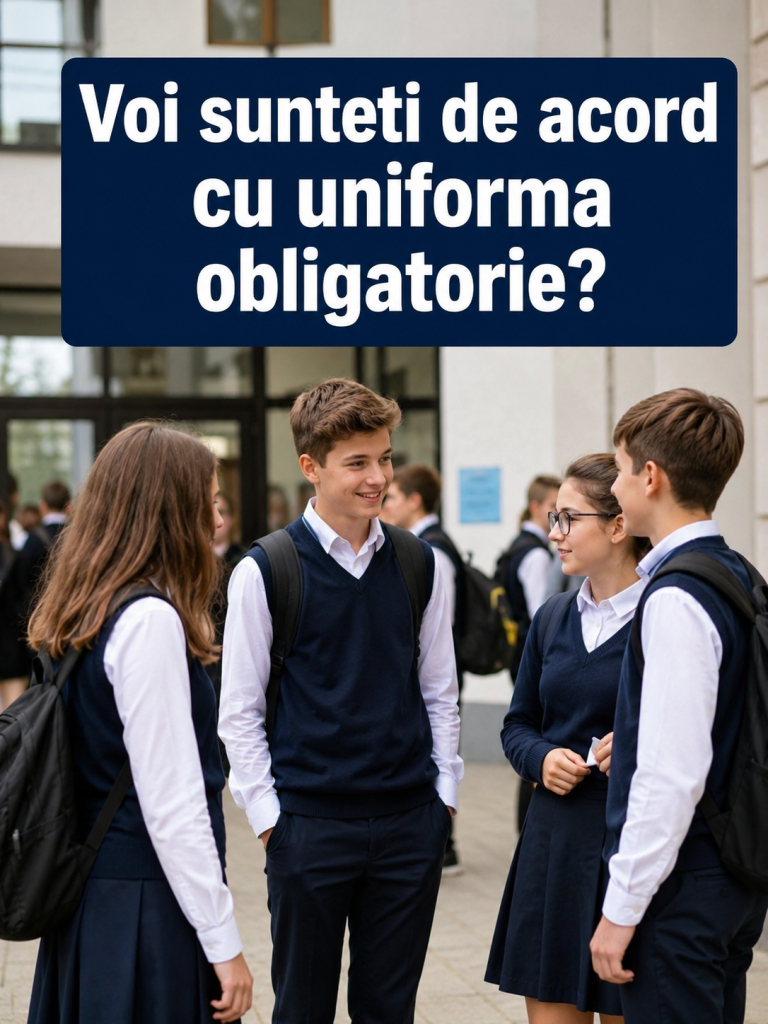 Uniformele școlare ar putea deveni obligatorii din toamnă