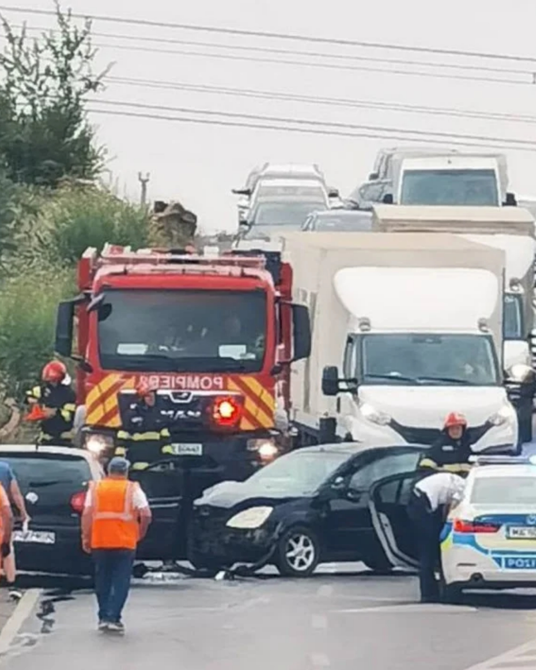 Accident pe Centura Bucureștiului la Cățelu. O persoană, dusă la spital
