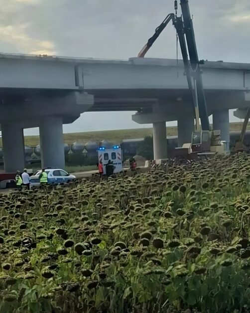 Muncitor mort pe șantierul A7, după o cădere de 10 metri