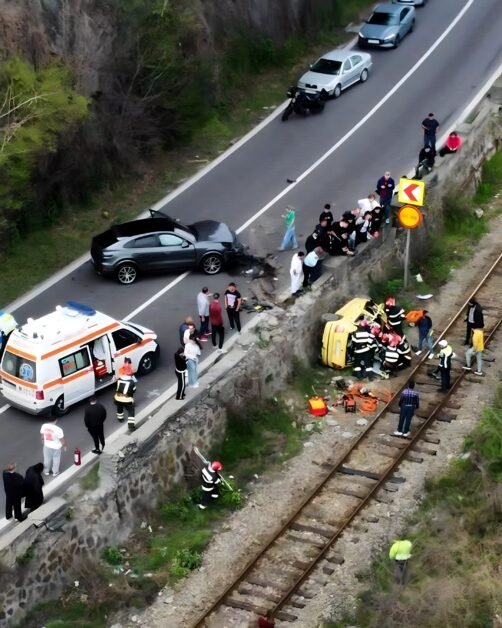 Gravidă moartă în accident pe DN7, în județul Vâlcea. Trei răniți