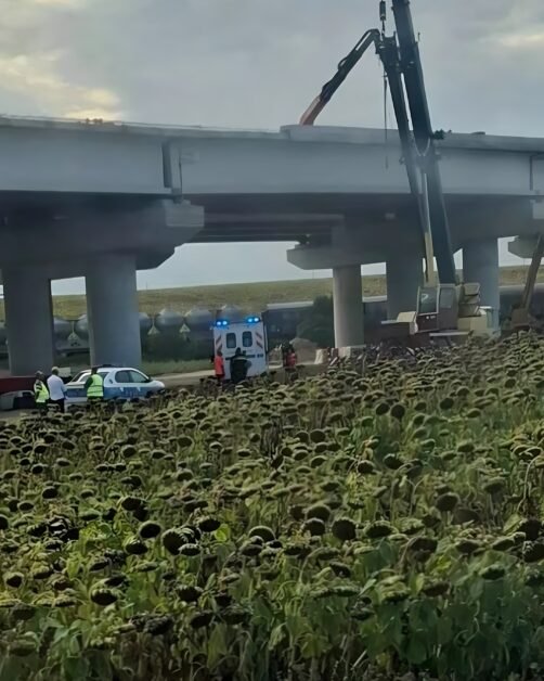 Muncitor mort pe șantierul A7, după o cădere de 10 metri